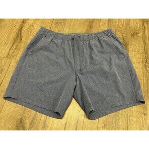Eddie Bauer Shorts Mens 2XL Blue 8” Pull On Performance Outdoors Gym EMS1609S
